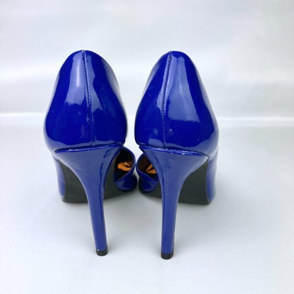 JUICY COUTURE Royal Blue Pointy High Heels - Picture 4 of 6